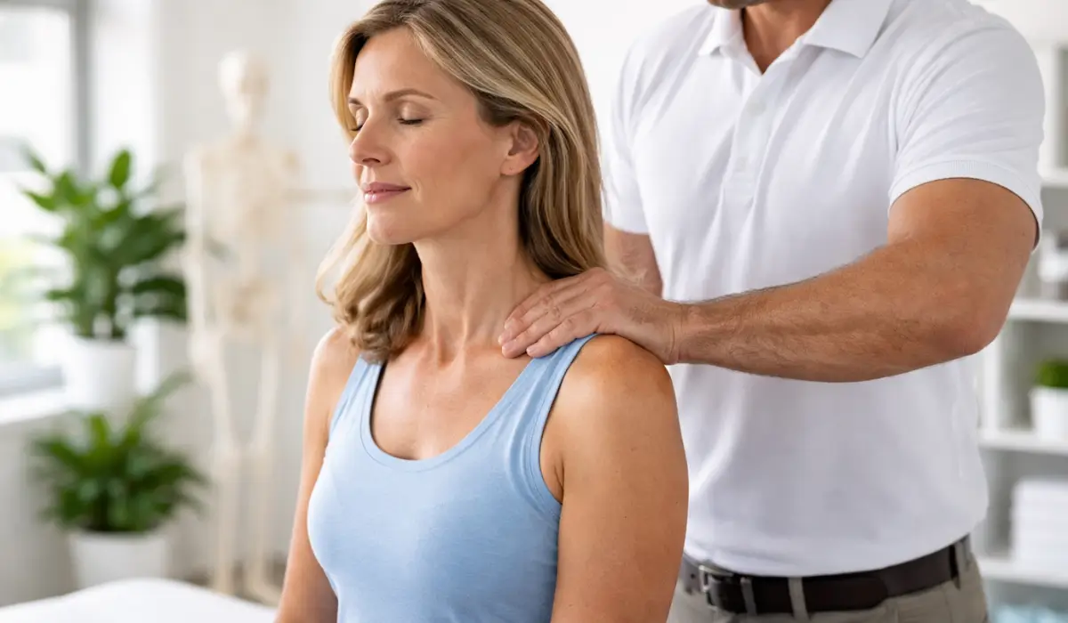 Chiropractic adjustment supporting circulation and nervous system balance.